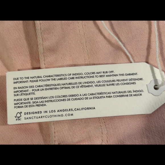 Sanctuary Cherry Blossom Midi Slit Distressed Denim Shorts Pink Size 28 - Picture 10 of 16